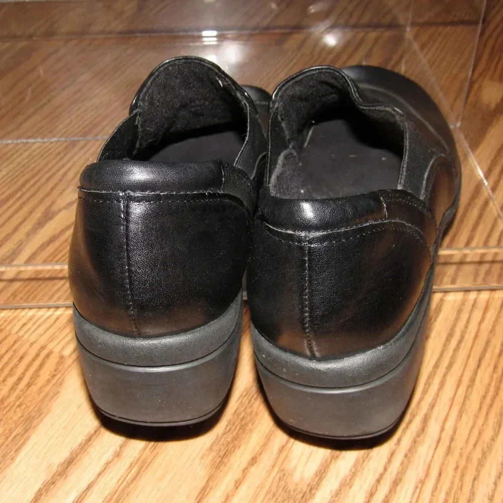 CLARKS ARTISAN Black Leather Shoes Size 9M - Picture 4 of 8